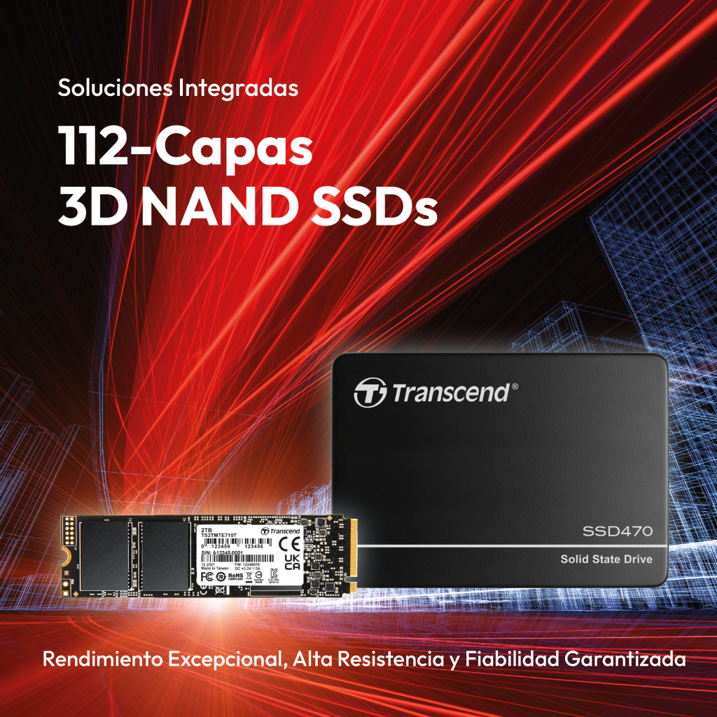 Tempel Group como Premium Partner de la marca Transcend desde 2002 y líderes en la distribución de componentes electrónicos, apuesta por la 5ª generación de NAND Flash 3D.