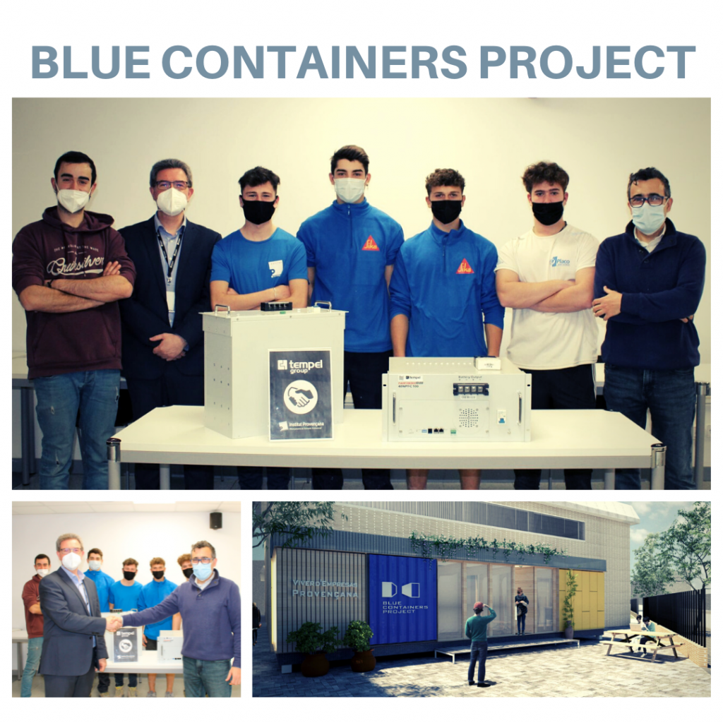 Tempel Group está participando activamente en el proyecto llamado Blue Containers, apostando por una solución de baterías LiFePO4.