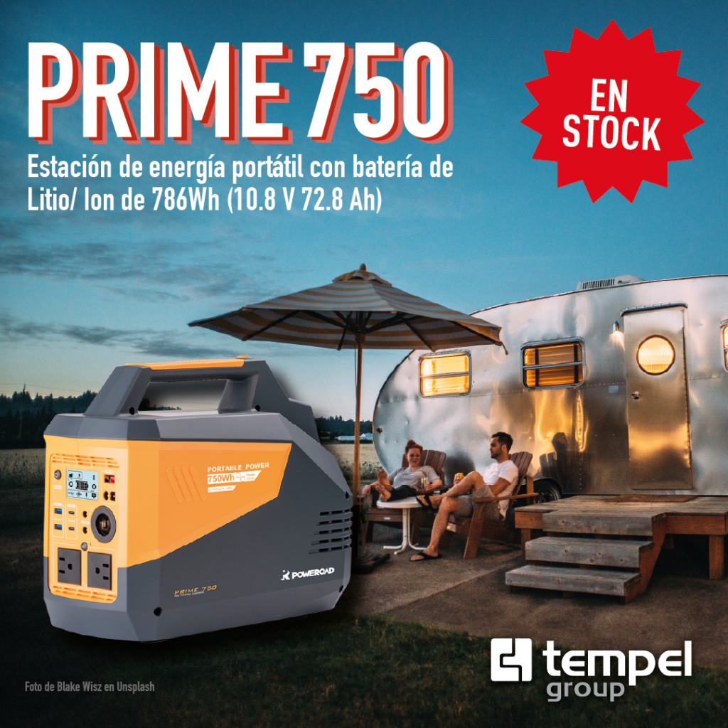 Ya tenemos en stock las nuevas BATERÍAS PORTÁTILES PRIME 750, con batería de Litio/ Ion de 786Wh (10.8 V 72.8 Ah).