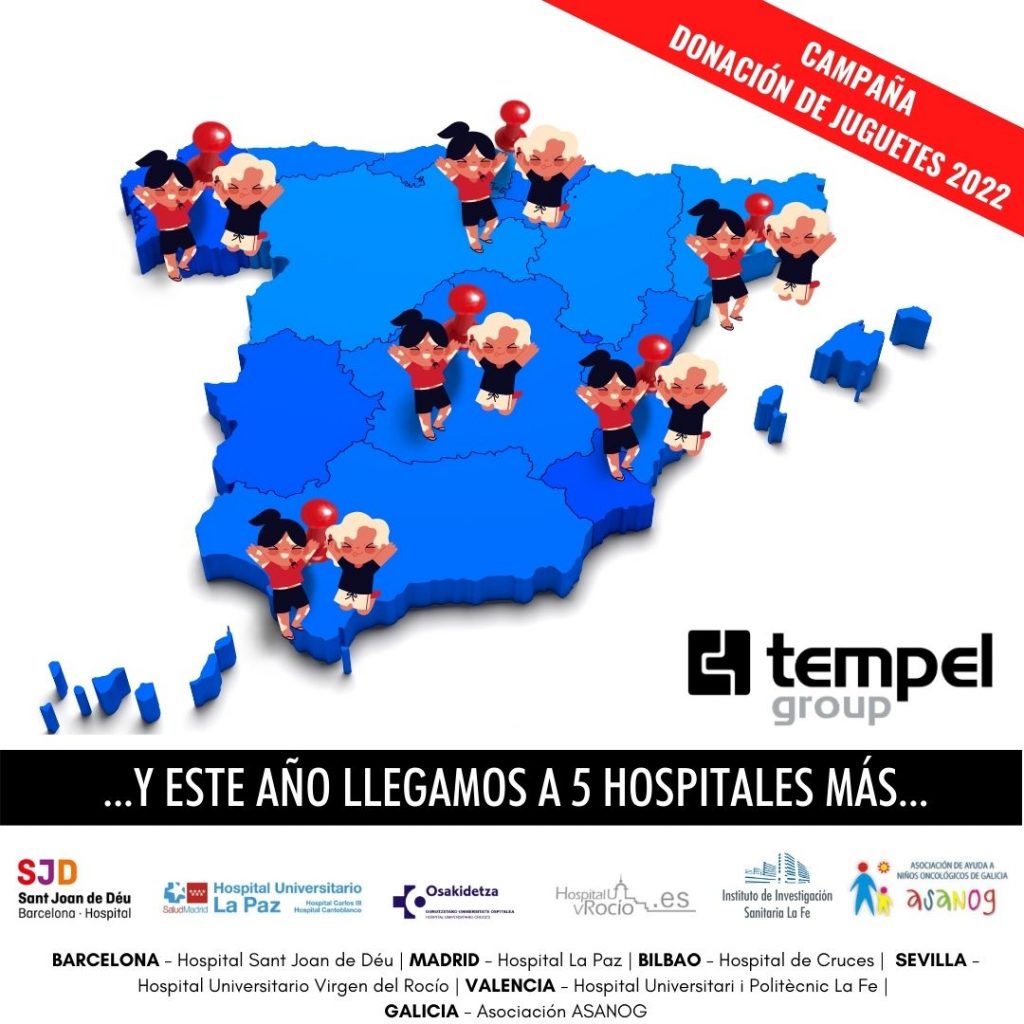 Empezamos nuestra campaña solidaria de Recogida de Juguetes, y este año ¡EN MÁS HOSPITALES Y COMUNIDADES!