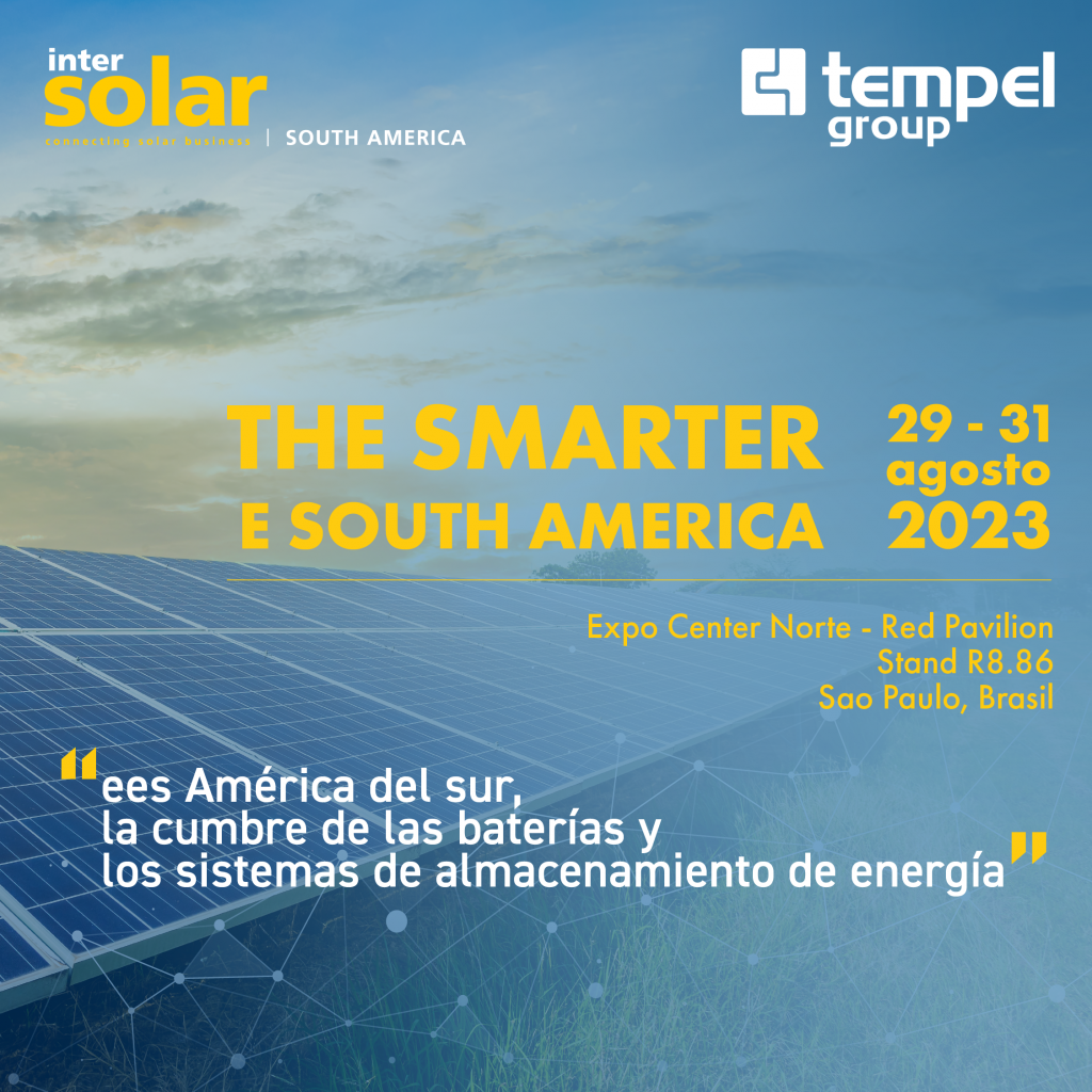 Intersolar South America, se celebrará en Sao Paulo del 29 al 31 de Agosto, en el Expo Center Norte