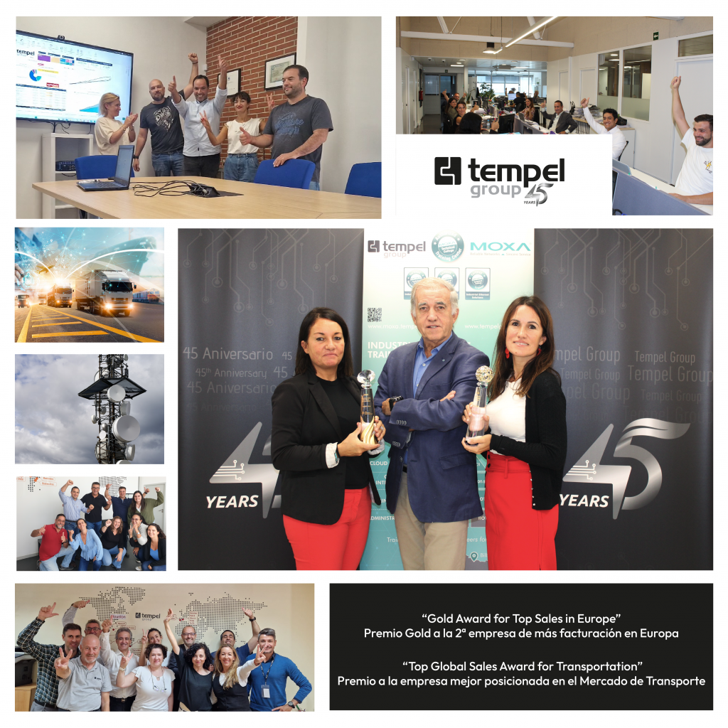 Tempel Group se hace con dos galardones, el ‘Gold Award for Top Sales in Europe’ y el ‘Top Global Sales Award for Transportation’